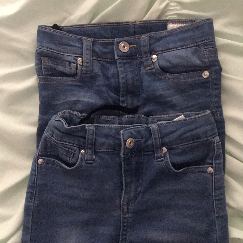 2 pairs of toddler girl jeans